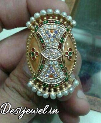 New and Latest Design of Rajasthani fancy gold Ladies-Ring 