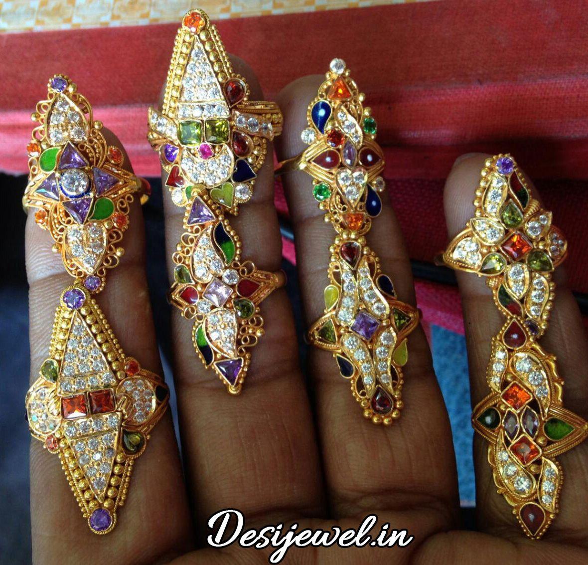 New and Latest Design of Rajasthani fancy gold Ladies-Ring 