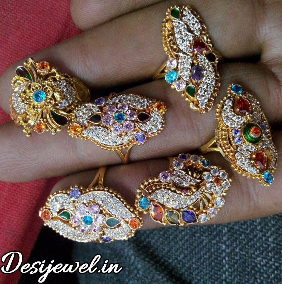 New and Latest Design of Rajasthani fancy gold Ladies-Ring 