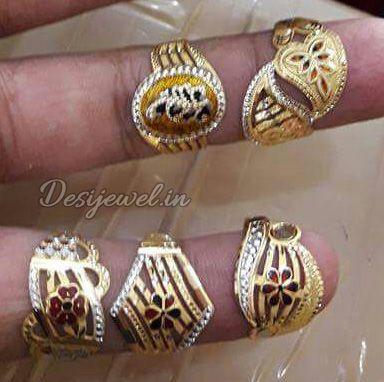 New and Latest Design of Rajasthani fancy gold Ladies-Ring 