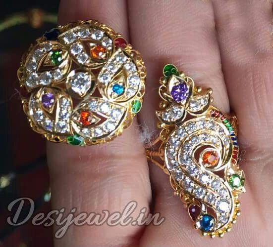 New and Latest Design of Rajasthani fancy gold Ladies-Ring 