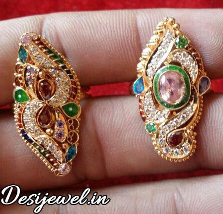 New and Latest Design of Rajasthani fancy gold Ladies-Ring 