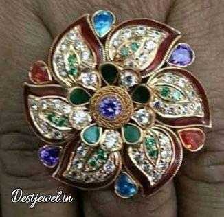 New and Latest Design of Rajasthani fancy gold Ladies-Ring 