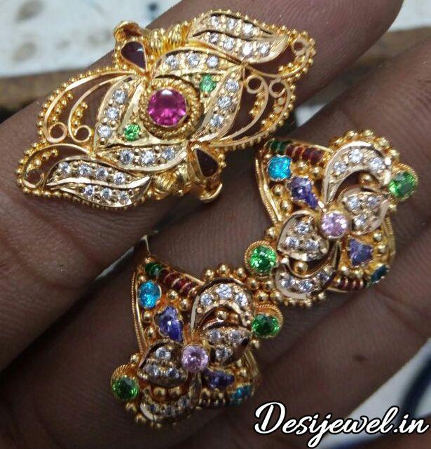 New and Latest Design of Rajasthani fancy gold Ladies-Ring 