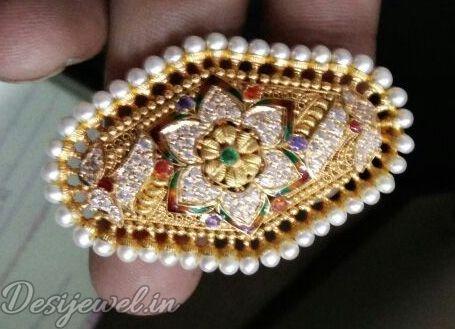 New and Latest Design of Rajasthani fancy gold Ladies-Ring 