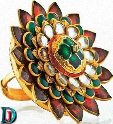 New and Latest Design of Rajasthani fancy gold Ladies-Ring 