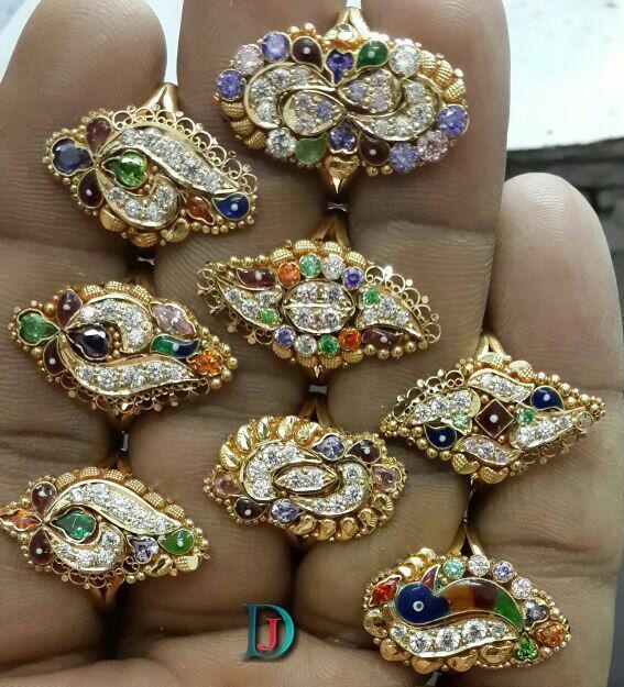 New and Latest Design of Rajasthani fancy gold Ladies-Ring 