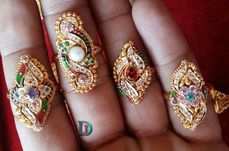 न्यू एंड लेटेस्ट डिजाईन राजस्थानी फैंसी गोल्ड लेडीज-रिंग/अंगूठी 
