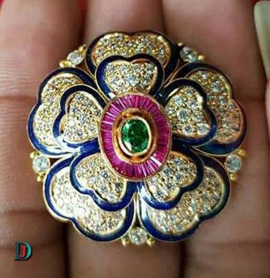 New and Latest Design of Rajasthani fancy gold Ladies-Ring 