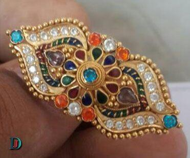 New and Latest Design of Rajasthani fancy gold Ladies-Ring 