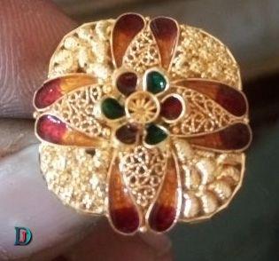 New and Latest Design of Rajasthani fancy gold Ladies-Ring 