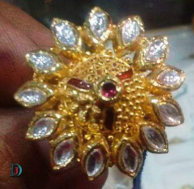 New and Latest Design of Rajasthani fancy gold Ladies-Ring 