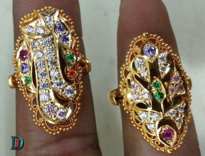 New and Latest Design of Rajasthani fancy gold Ladies-Ring 