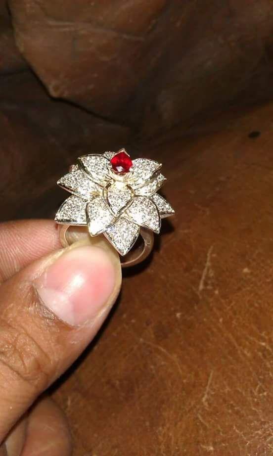 New and Latest Design of Rajasthani fancy gold Ladies-Ring  with weight 7 gm