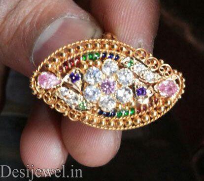 New and Latest Design of Rajasthani fancy gold Ladies-Ring  with weight 4 gm