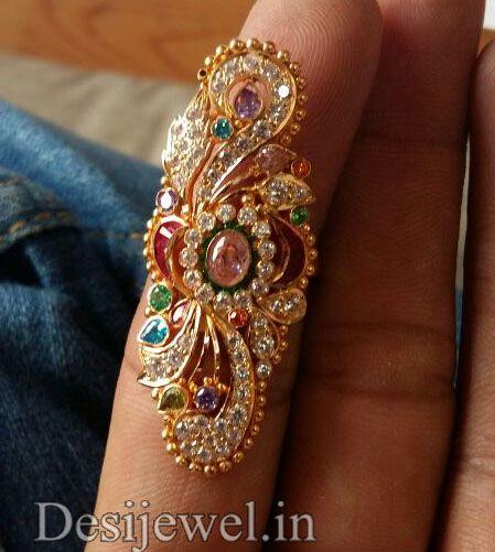 New and Latest Design of Rajasthani fancy gold Ladies-Ring 