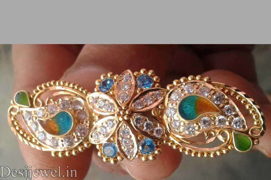 New and Latest Design of Rajasthani fancy gold Ladies-Ring  with weight 6 gm