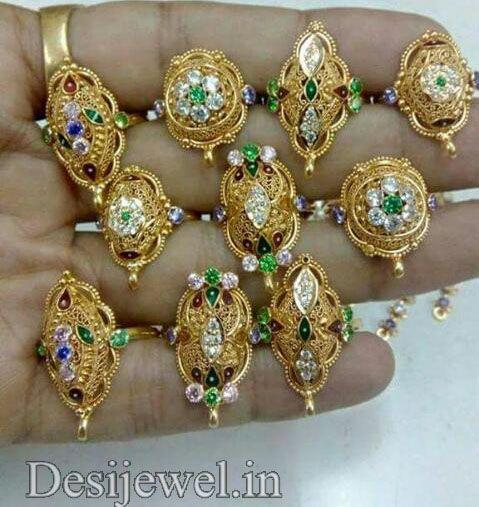 New and Latest Design of Rajasthani fancy gold Ladies-Ring 