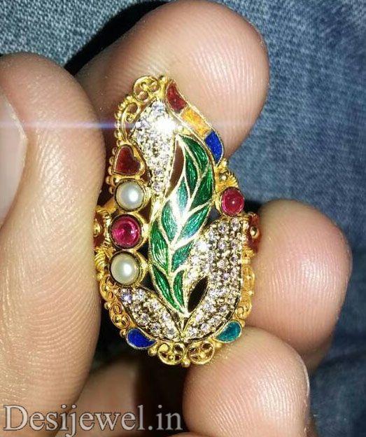 New and Latest Design of Rajasthani fancy gold Ladies-Ring 