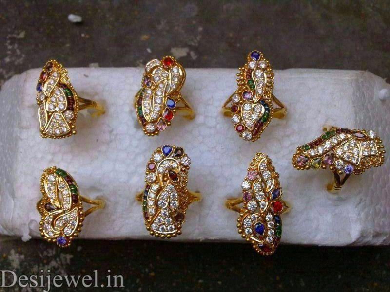New and Latest Design of Rajasthani fancy gold Ladies-Ring 