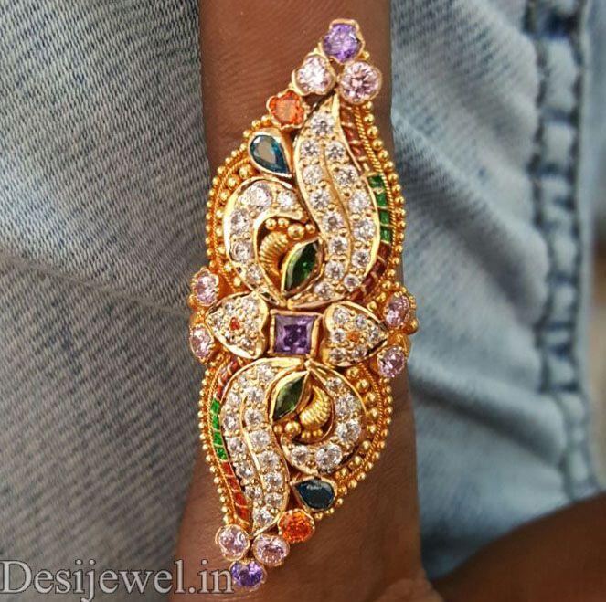 New and Latest Design of Rajasthani fancy gold Ladies-Ring 