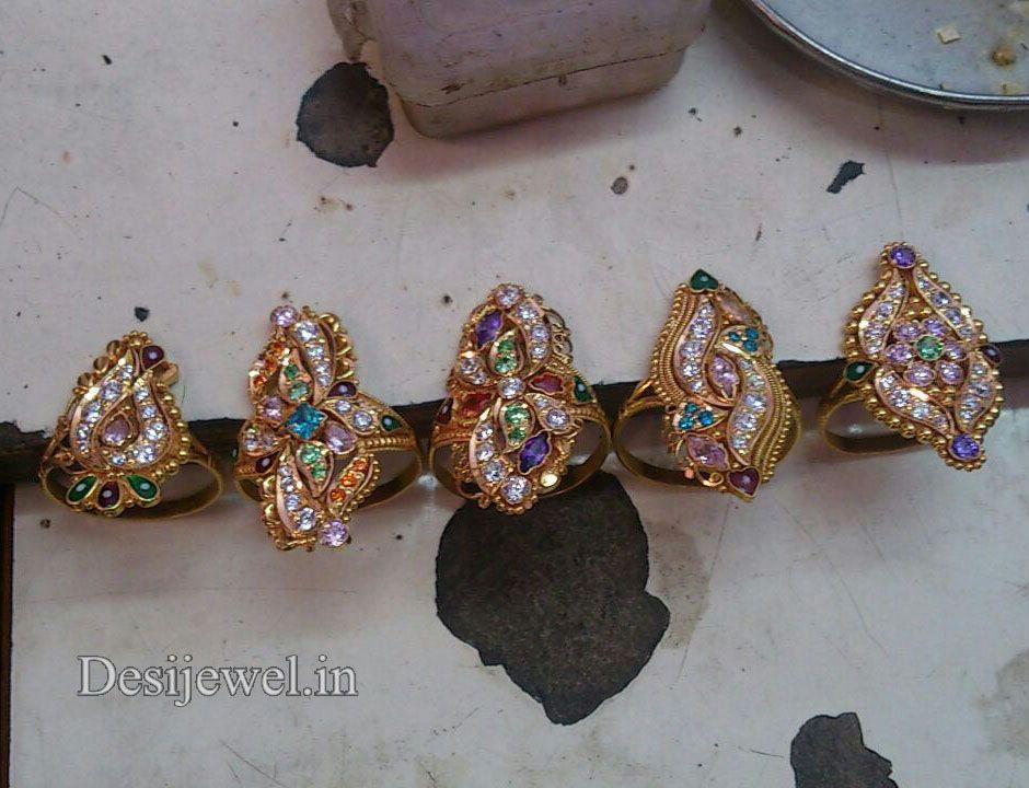 New and Latest Design of Rajasthani fancy gold Ladies-Ring 