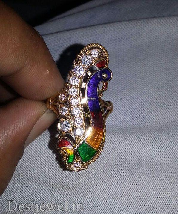 New and Latest Design of Rajasthani fancy gold Ladies-Ring 