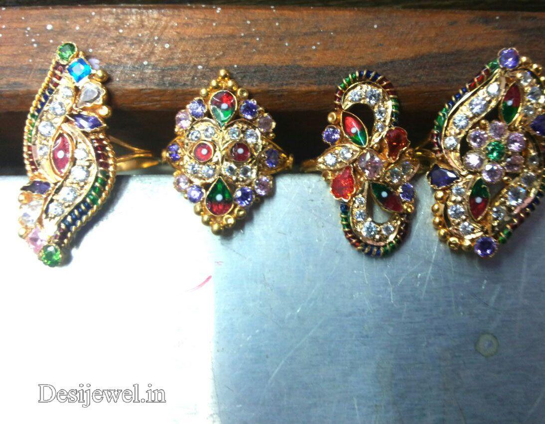 New and Latest Design of Rajasthani fancy gold Ladies-Ring 