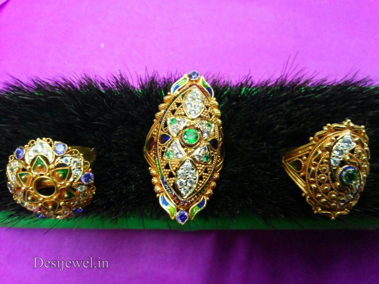 New and Latest Design of Rajasthani fancy gold Ladies-Ring 