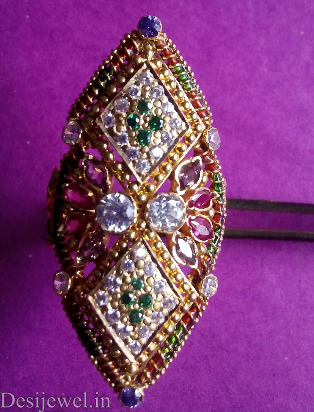 New and Latest Design of Rajasthani fancy gold Ladies-Ring 