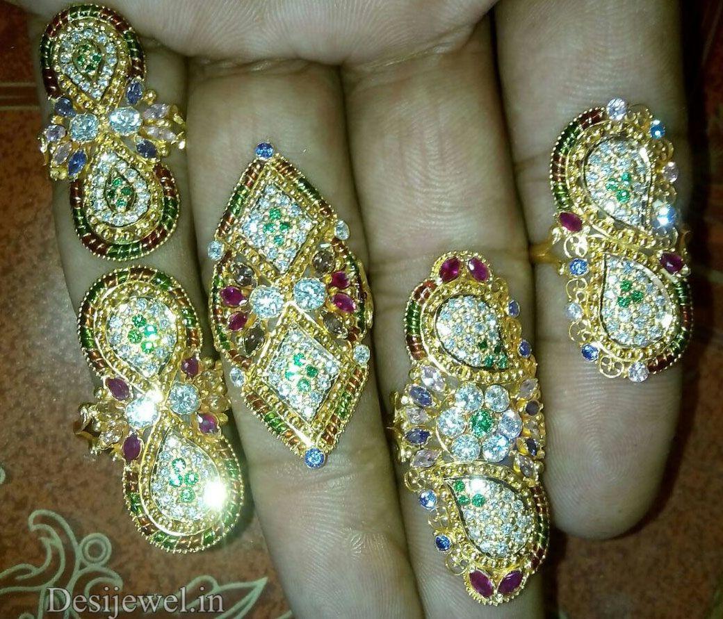New and Latest Design of Rajasthani fancy gold Ladies-Ring 