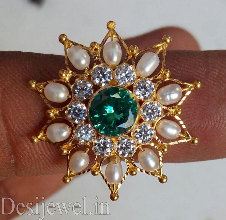 New and Latest Design of Rajasthani fancy gold Ladies-Ring  with weight 4 gm