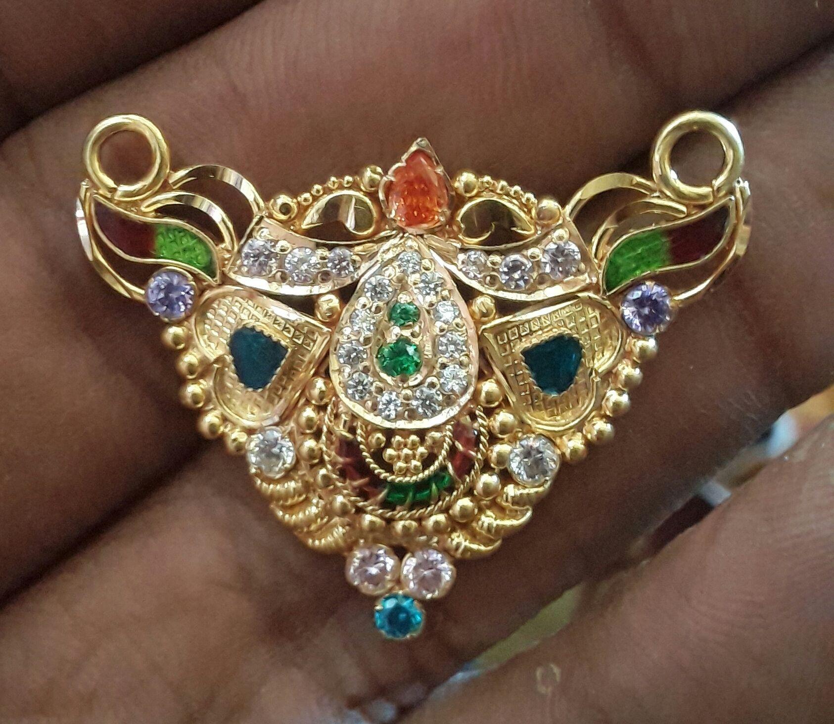New and Latest Design of Rajasthani fancy gold Mangalsutra 