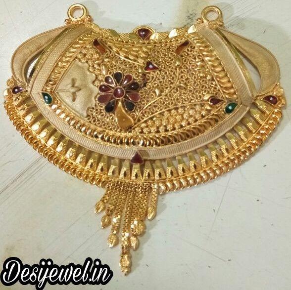 New and Latest Design of Rajasthani fancy gold Mangalsutra 