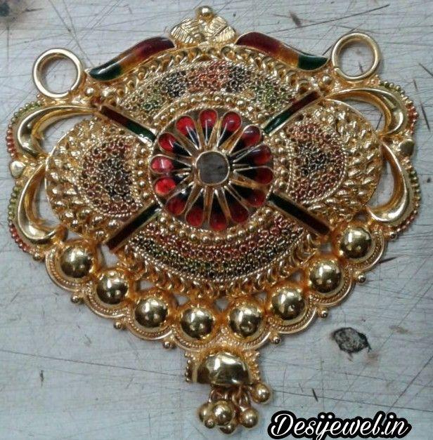 New and Latest Design of Rajasthani fancy gold Mangalsutra 