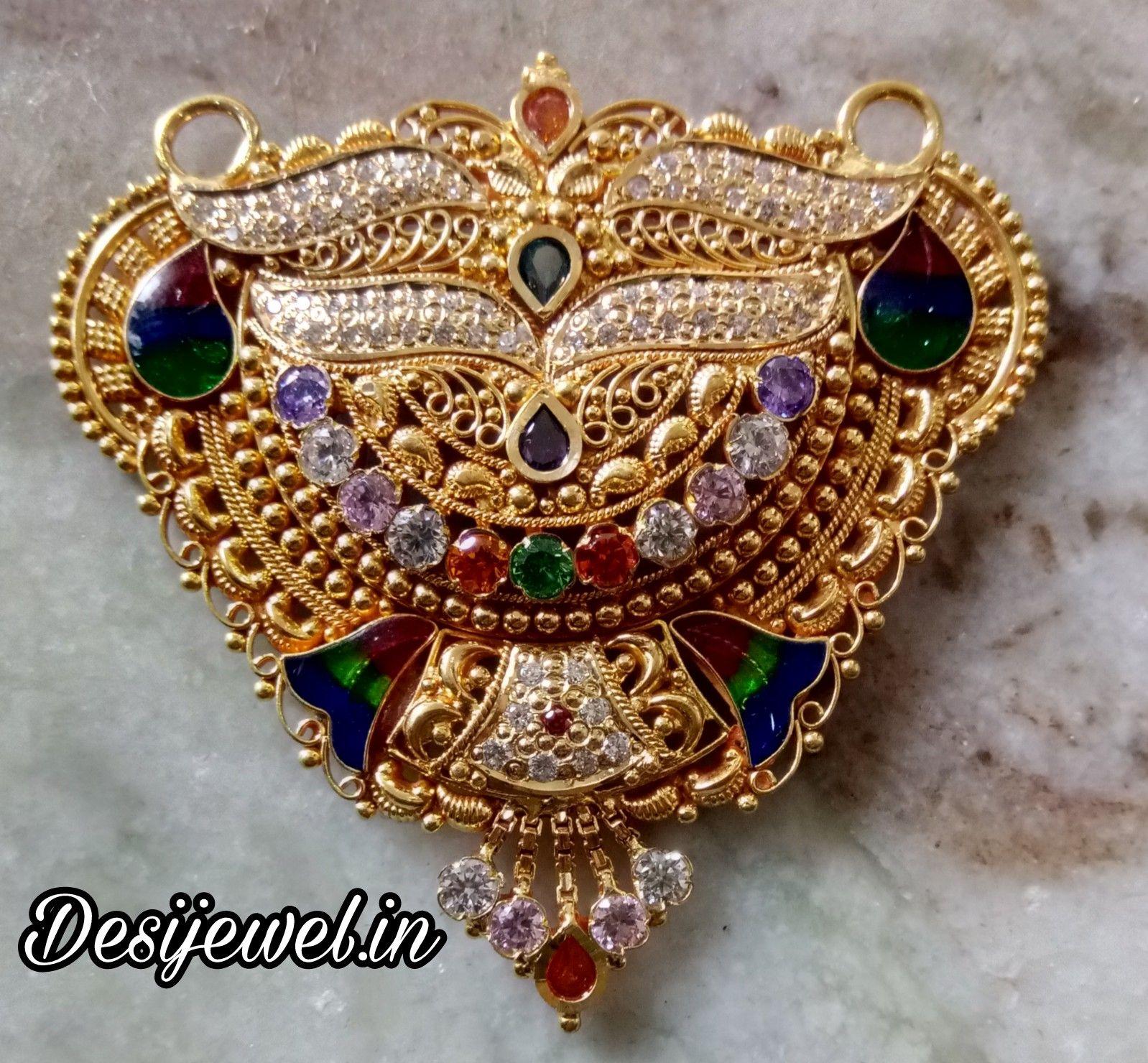 New and Latest Design of Rajasthani fancy gold Mangalsutra 