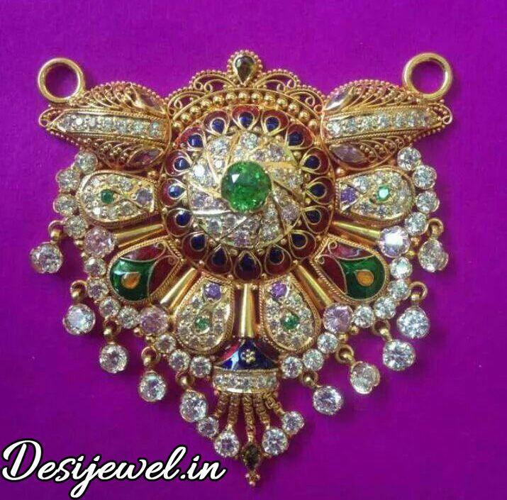 New and Latest Design of Rajasthani fancy gold Mangalsutra 