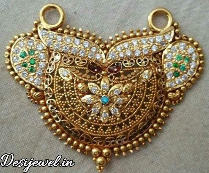 New and Latest Design of Rajasthani fancy gold Mangalsutra 