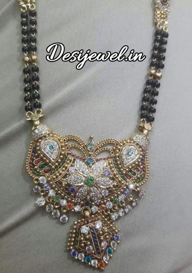New and Latest Design of Rajasthani fancy gold Mangalsutra 