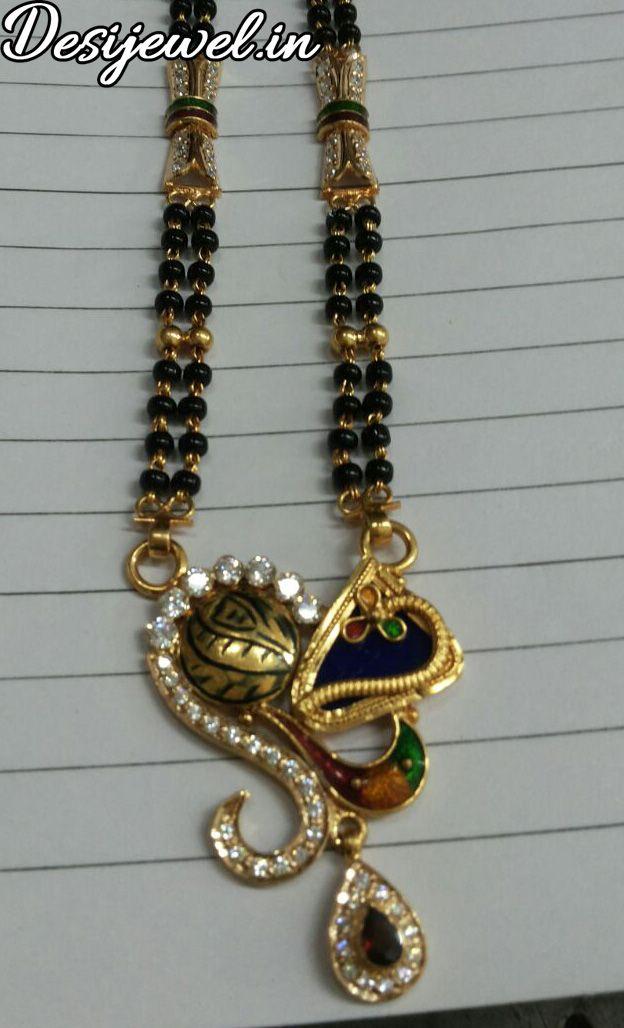 New and Latest Design of Rajasthani fancy gold Mangalsutra 