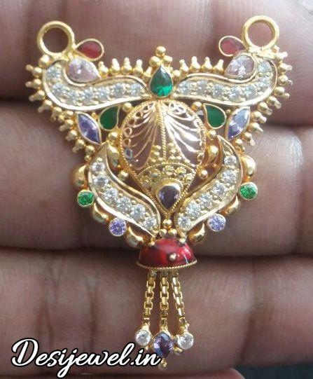 New and Latest Design of Rajasthani fancy gold Mangalsutra 