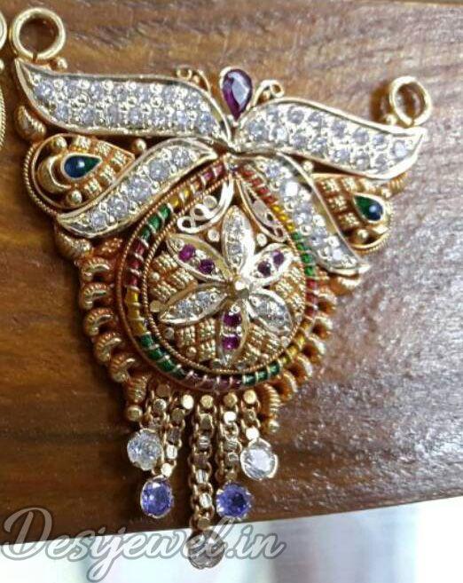 New and Latest Design of Rajasthani fancy gold Mangalsutra 