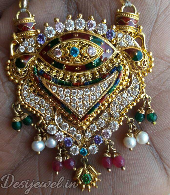 New and Latest Design of Rajasthani fancy gold Mangalsutra 