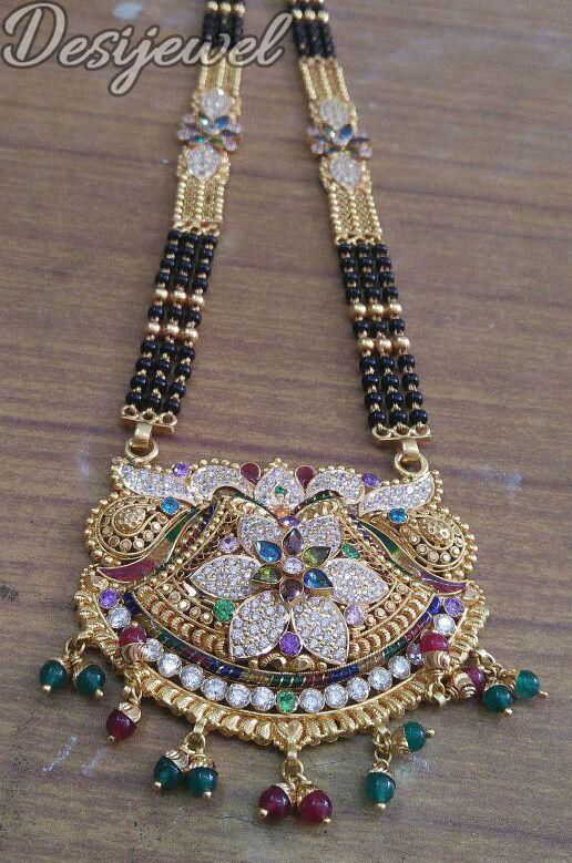 New and Latest Design of Rajasthani fancy gold Mangalsutra 