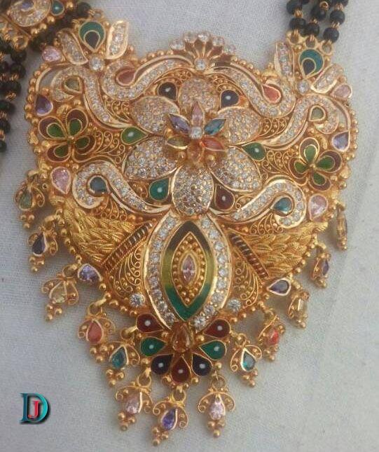New and Latest Design of Rajasthani fancy gold Mangalsutra 