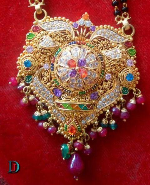 New and Latest Design of Rajasthani fancy gold Mangalsutra 