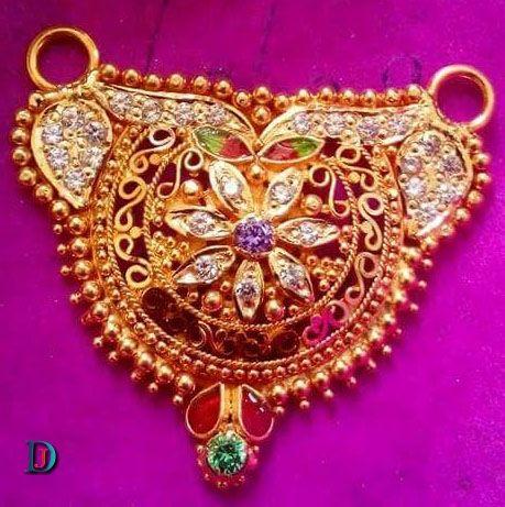 New and Latest Design of Rajasthani fancy gold Mangalsutra 