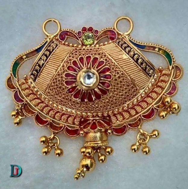 New and Latest Design of Rajasthani fancy gold Mangalsutra 