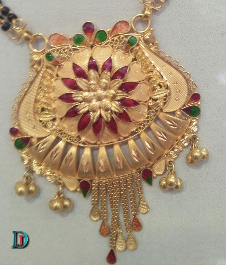 New and Latest Design of Rajasthani fancy gold Mangalsutra 
