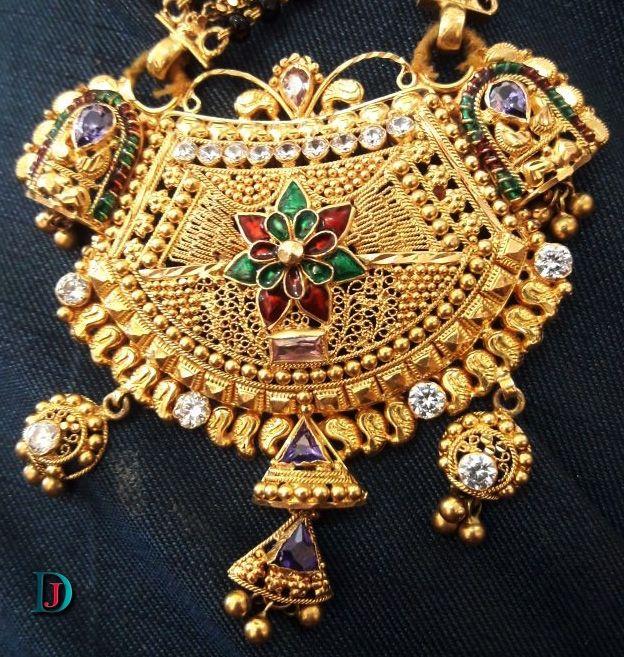 New and Latest Design of Rajasthani fancy gold Mangalsutra 